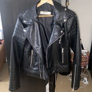 Cool Faux leather jacket- NWT